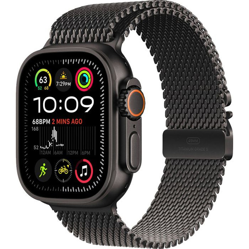 Apple Watch Ultra2 v2 Blk.Titanium-Milanese Loop S